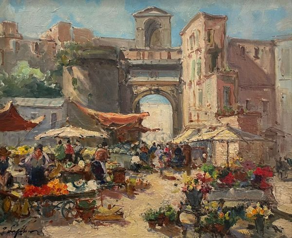 Цветочный рынок в Неаполе.